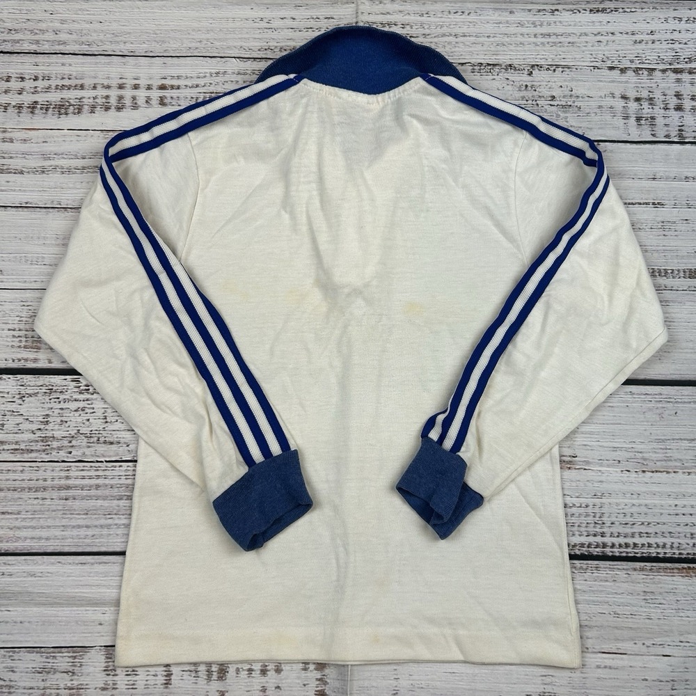 Vintage 70s DALLAS COWBOYS Logo 7 Youth Kids VTG Polo Shirt Striped NFL Faded - Picture 7 of 7